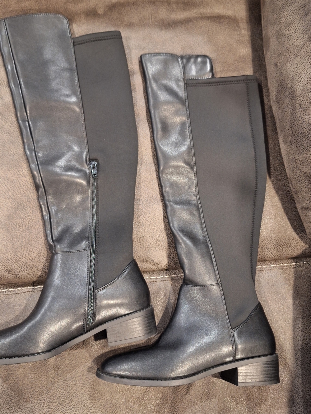 Kohl's Black Over-the-Knee Stretch Riding Boots
